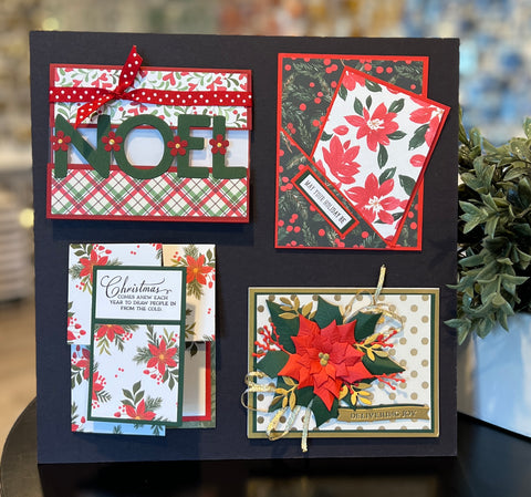 Pat's "Christmas Blooms" Card Class