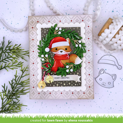 Lawn Fawn - Build-a-Critter Christmas Accessories