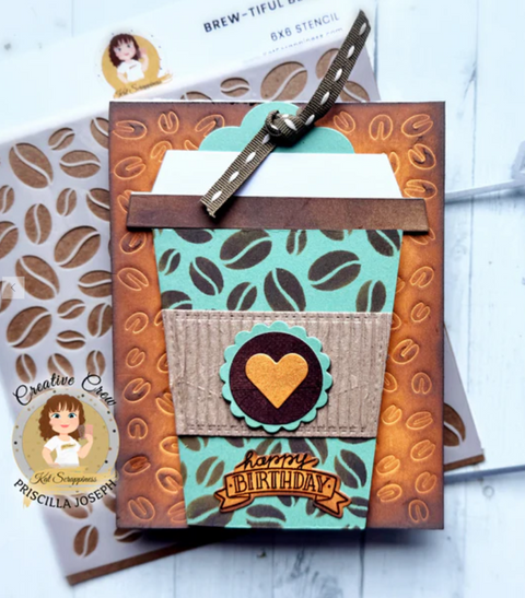 Kat Scrappiness - Cuppa Joe Gift Card Tag Die