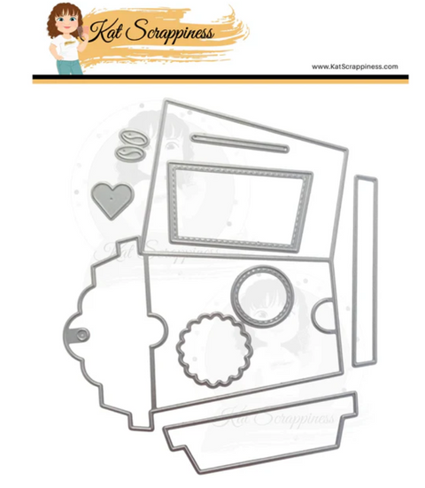 Kat Scrappiness - Cuppa Joe Gift Card Tag Die