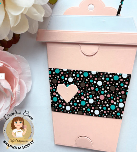 Kat Scrappiness - Cuppa Joe Gift Card Tag Die