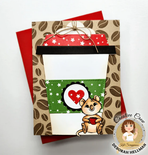 Kat Scrappiness - Cuppa Joe Gift Card Tag Die