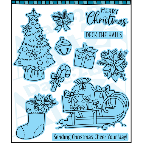Dare 2B Artzy - Christmas Magic Stamp Set