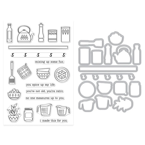 Hero Arts - On the Shelf Stamp & Die Combo