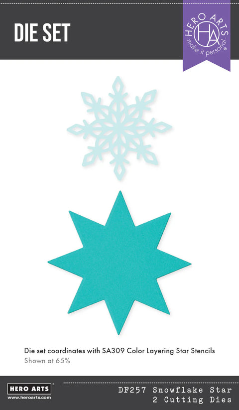 Hero Arts - Snowflake Star (Very Merry Collecion) Dies