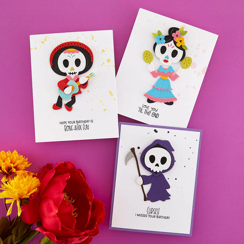 Spellbinders - Dancin' Halloween Sentiment (Dancin' Halloween Collection) Stamps