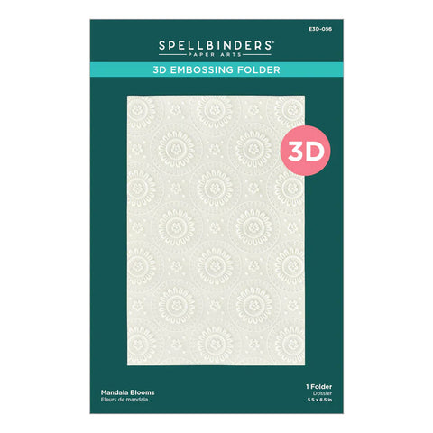 Spellbinders - Mandala Bloom 3D Embossing Folder