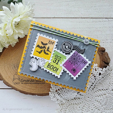 Newtons Nook - Halloween Postage Sampler Stamp Set