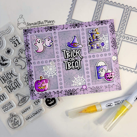 Newtons Nook - Halloween Postage Sampler Stamp Set