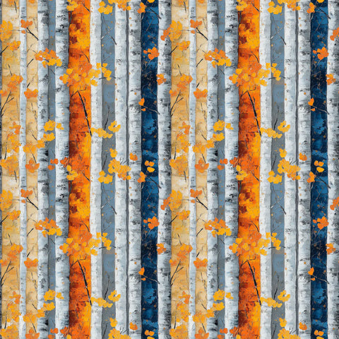 Scrapbook Supply - Beautiful Birch (Indigo Fall Collection) Double-Sided Paper