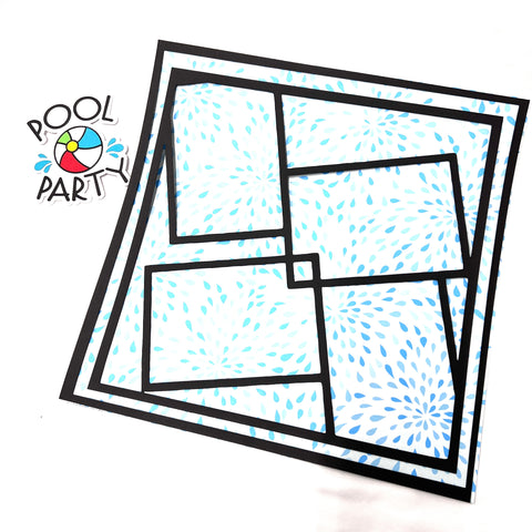 12"x 12" Pool Party Layout