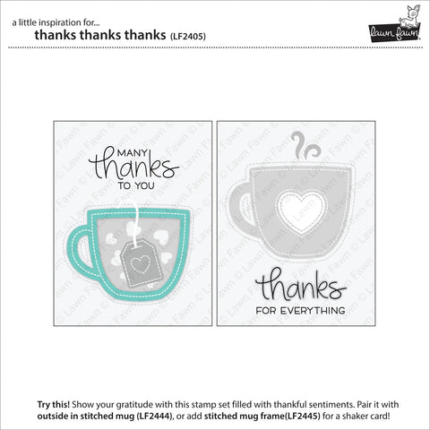 Lawn Fawn - Thanks Thanks Thanks Stamp Set