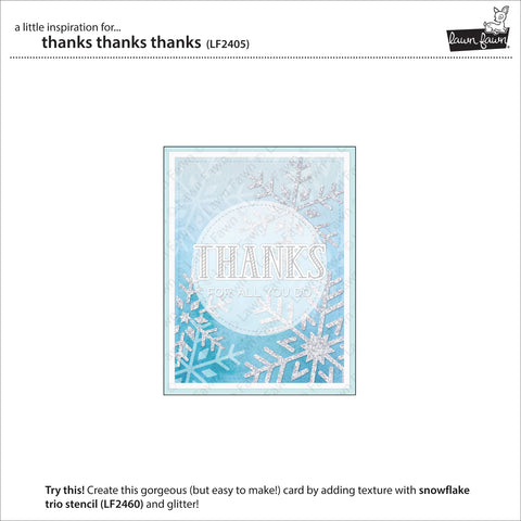 Lawn Fawn - Thanks Thanks Thanks Stamp Set