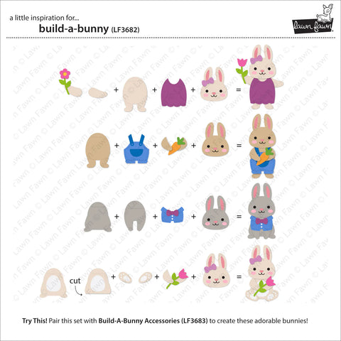 Lawn Fawn - Build-a-Bunny Dies