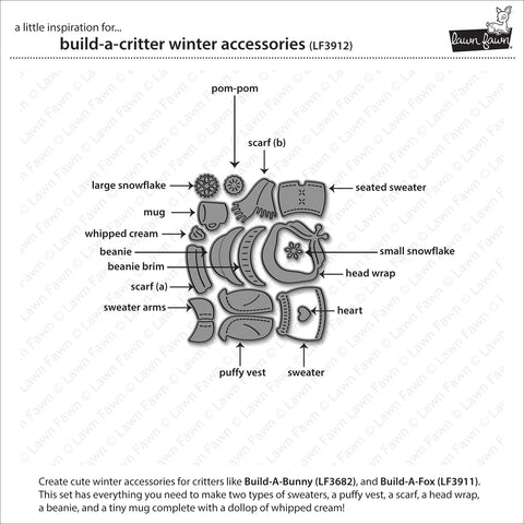 Lawn Fawn - Build-a-Critter Winter Accessories