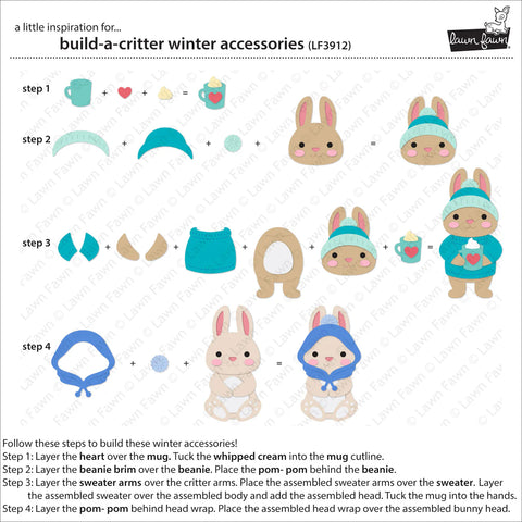 Lawn Fawn - Build-a-Critter Winter Accessories