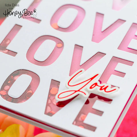 Honey Bee - Love A2 Cover Plate Die
