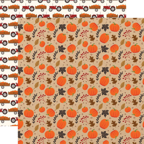 Echo Park - 12"x 12" Pumpkin Patch (My Favorite Fall) Double-Sided Paper