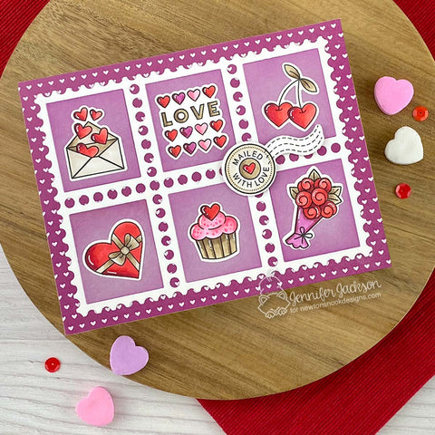 Newton's Nook - Valentine Postage Sampler Dies