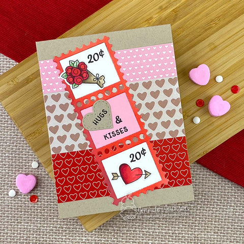 Newton's Nook - Valentine Postage Sampler Dies