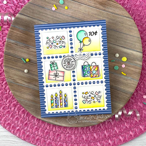 Newton's Nook - Birthday Postage Sampler Dies