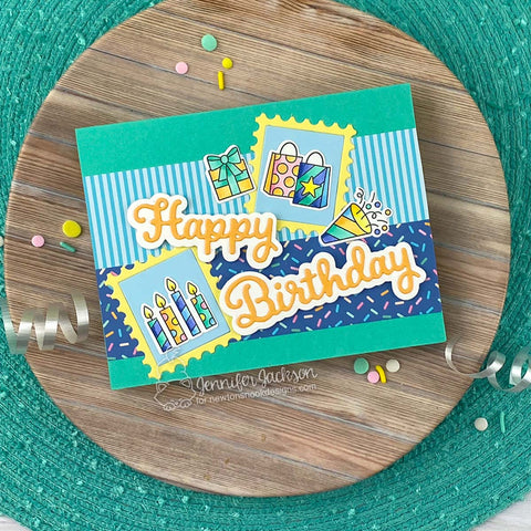 Newton's Nook - Birthday Postage Sampler Dies