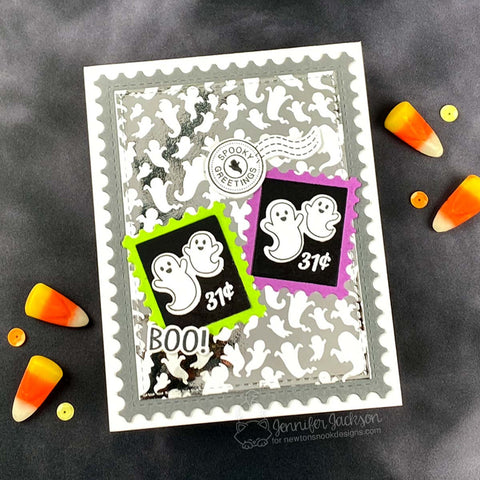 Newtons Nook - Halloween Postage Sampler Stamp Set