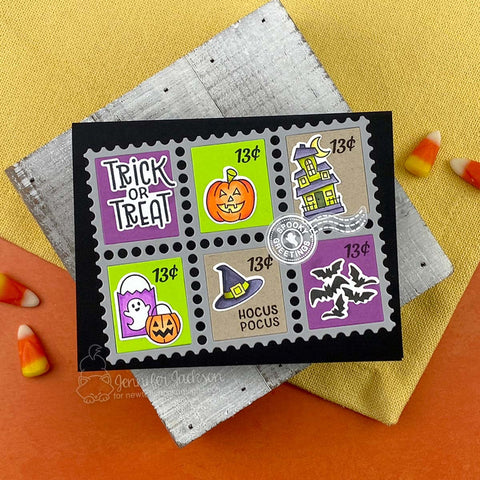 Newtons Nook - Halloween Postage Sampler Stamp Set