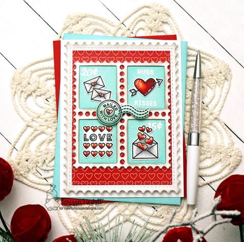 Newton's Nook - Valentine Postage Sampler Dies