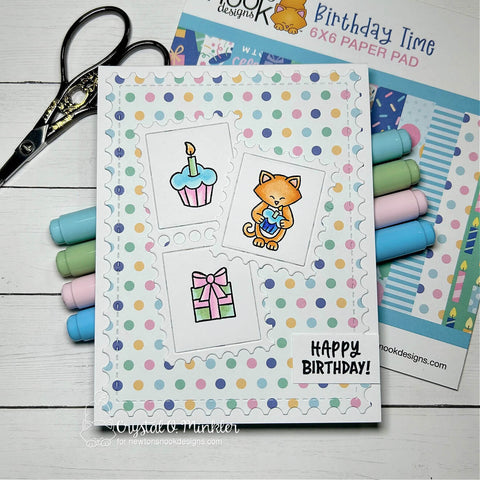 Newton's Nook - Birthday Postage Sampler Dies