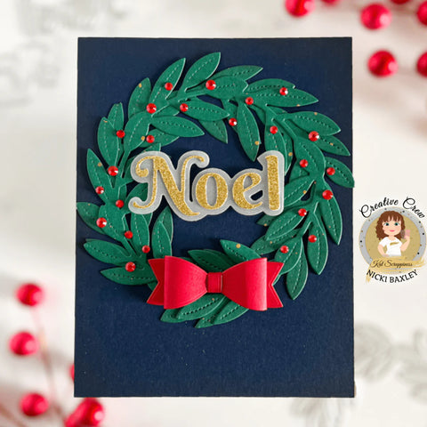 Kat Scrappiness - Christmas Wreath Die