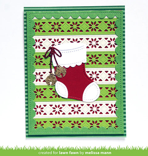 Lawn Fawn - Nortic Snowflake Border Die