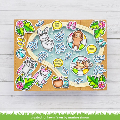Lawn Fawn - Pool Party Stamp Set