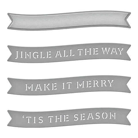Spellbinders - Make it Merry Sentiments Dies