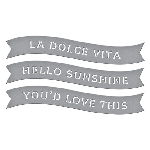 Spellbinders - La Dolce Vita Banners (La Dolce Vita Collections) Dies