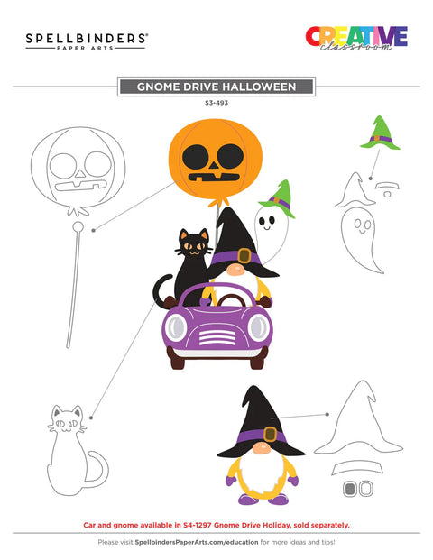 Spellbinders - Gnome Drive Halloween (Gnome Drive Collection) Dies