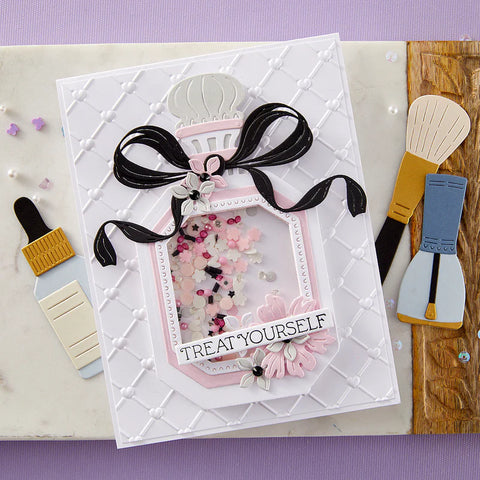 Spellbinders - Cross My Heart 3D Embossing Folder (Gorgeous You Collection)