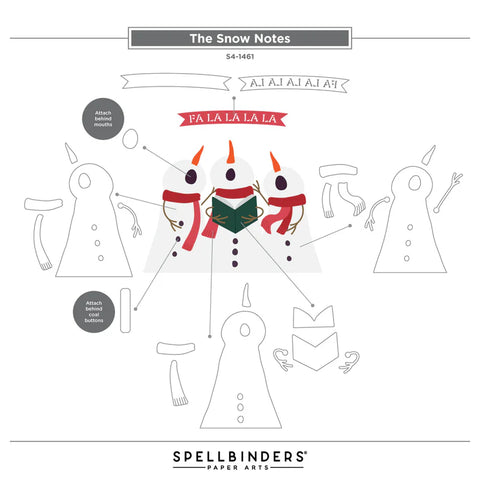 Spellbinders - The Snow Notes (Wonderland Collection) Dies