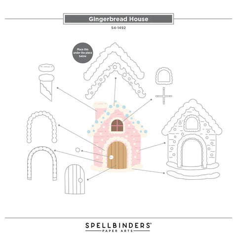 Spellbinders - Gingerbread House (Candy Christmas Collection) Dies