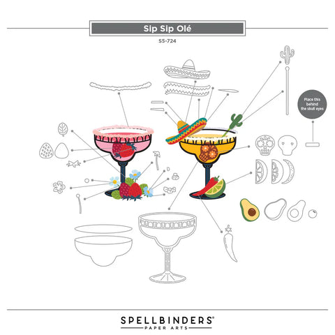 Spellbinders - Sip Sip Ole' (Happier Hour Collection) Die