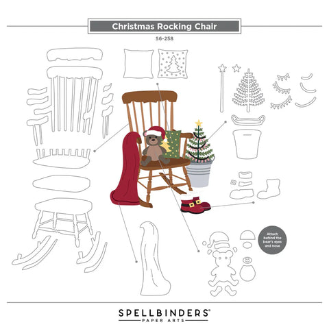Spellbinders - Christmas Rocking Chair (Country Christmas Collection) Dies