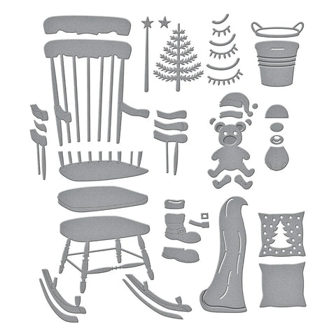 Spellbinders - Christmas Rocking Chair (Country Christmas Collection) Dies