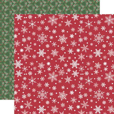 Echo Park 12"x 12" Snowy Lane (Santa Claus Lane) Double-Sided Paper
