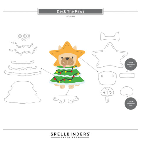 Spellbinders - Deck the Paws Die