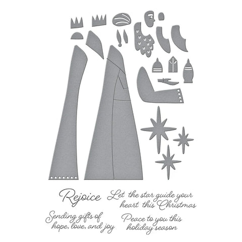 Spellbinders - The Three Magi (Wonderland Collection) Stamp & Die Set