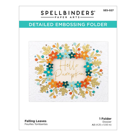 Spellbinders - Falling Leaves Embossing Folder
