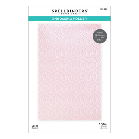 Spellbinders - Loops Embossing Folder (Be Bold Collection)
