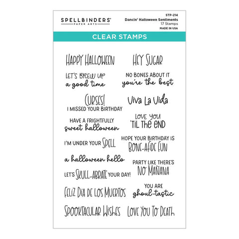 Spellbinders - Dancin' Halloween Sentiment (Dancin' Halloween Collection) Stamps