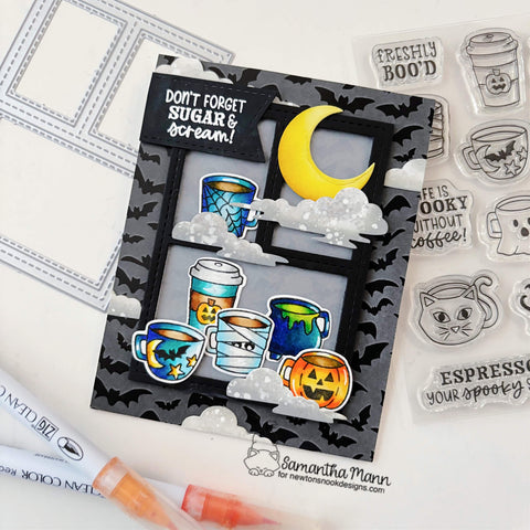 Newtons Nook - Spooky Coffees Stamp Set