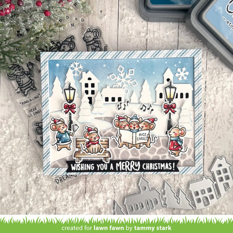 Lawn Fawn - Village Hillside Border Die